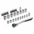 Набор торцевых головок 1/2",3/8” CrV 36 предметов Gross