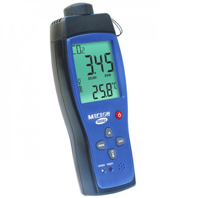 Измеритель концентрации углекислого газа МЕГЕОН 08082 Измеритель концентрации углекислого газа МЕГЕОН 08082