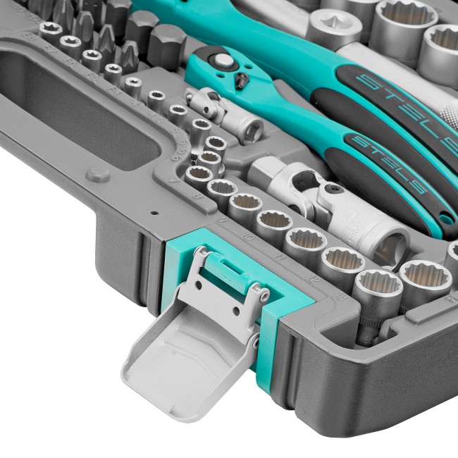 Набор инструментов 1/2", 1/4", CrV 109 предмета Stels