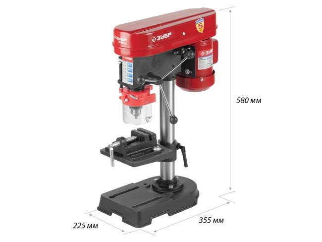 Вертикально-сверлильный станок ЗСС-350 ЗУБР 350 Вт, 13 мм