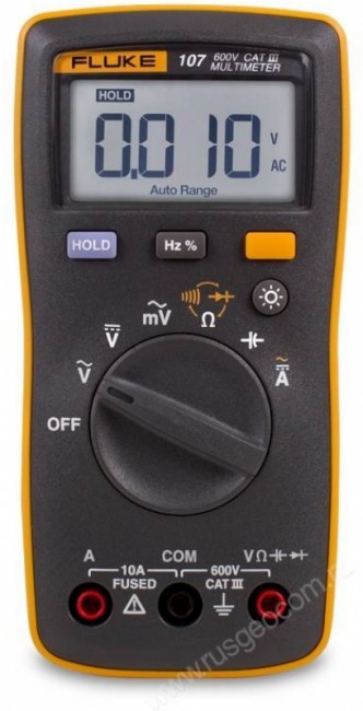 Комплект - мультиметр Fluke 107 с токовыми клещами Fluke I400E ERTA
