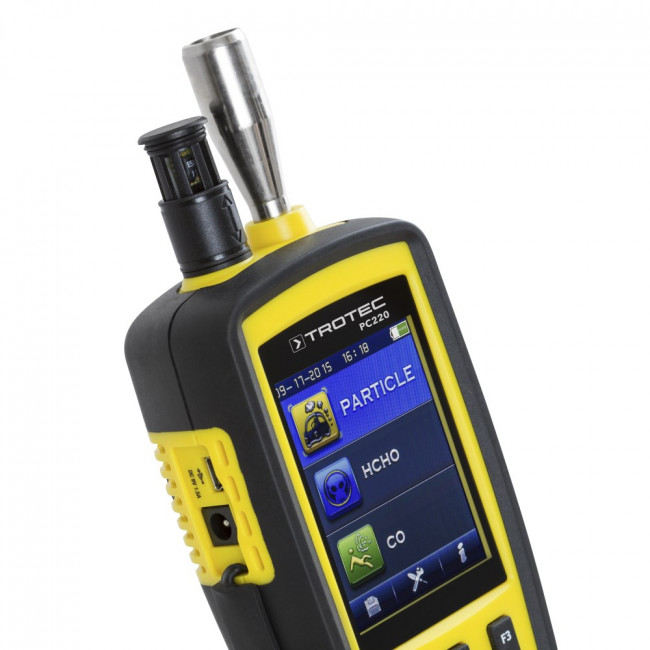 Анализатор пыли Trotec PC220 с измерением формальдегида, угарного газа, микроклимата Анализатор пыли Trotec PC220 с измерением формальдегида, угарного газа, микроклимата