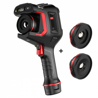 Тепловизор Guide H3 в комплекте с широкоугольным объективом 44° x 34° и высокотемпературным объективом