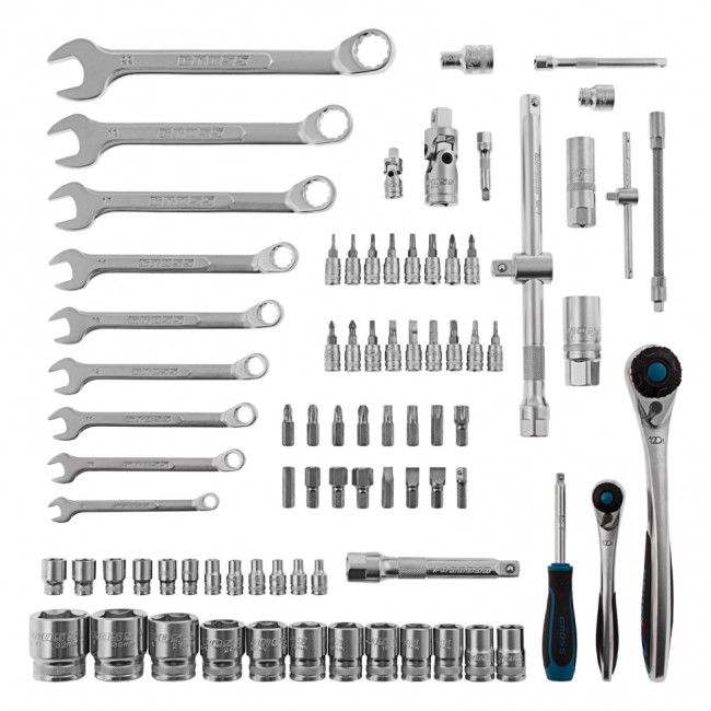 Набор инструментов 1/4", 1/2", CrV 82 предмета Gross