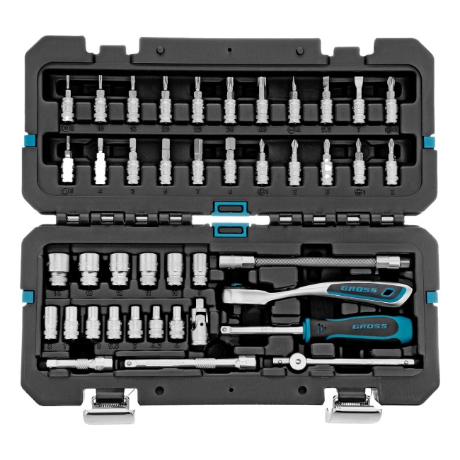 Набор инструментов 1/4", CrV 42 предмета Gross