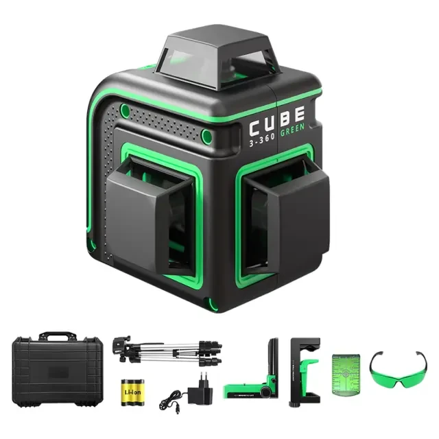 Лазерный уровень ADA CUBE 3-360 GREEN Ultimate Edition