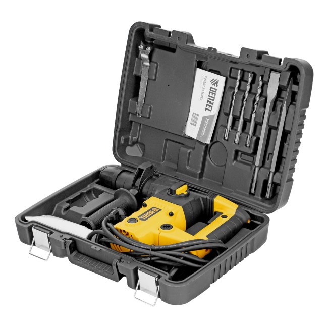 Перфоратор электрический RHVB-1100-26, SDS-plus, 1100 Вт, 4 Дж, 4 реж. Denzel