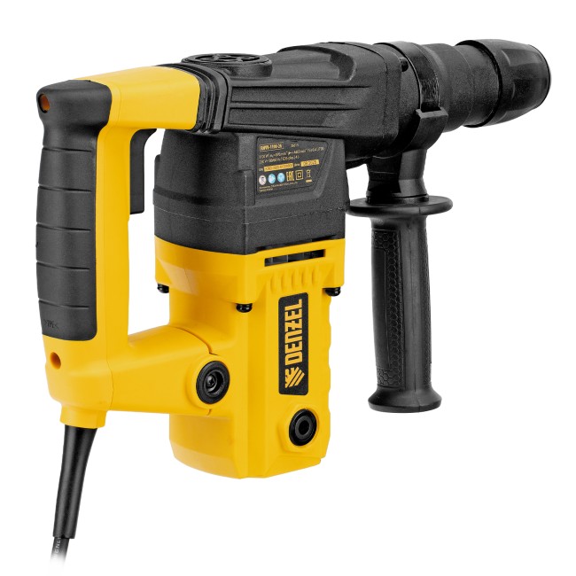 Перфоратор электрический RHVB-1100-26, SDS-plus, 1100 Вт, 4 Дж, 4 реж. Denzel