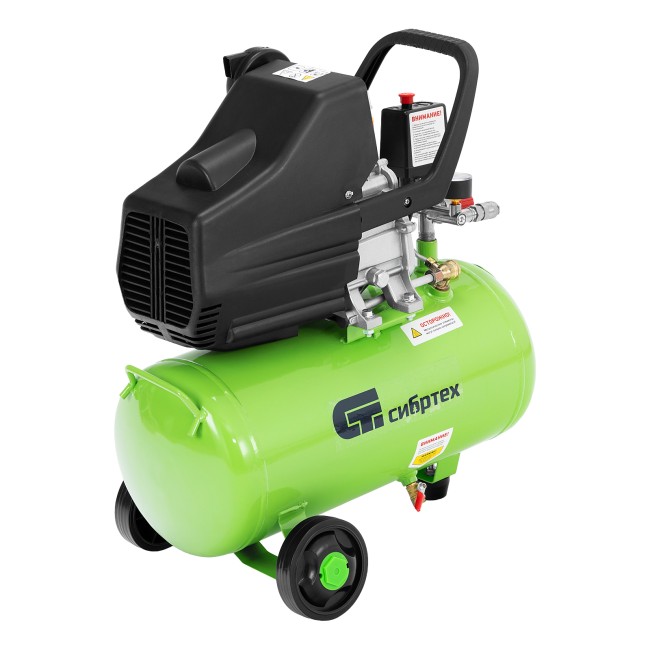 Компрессор с набором КК-1500/24 ПЛЮС прямой привод, масляный Сибртех