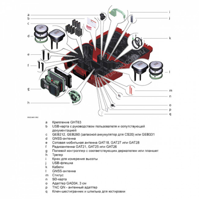 Комплект GNSS-приемника RTK база Leica GS18T GSM