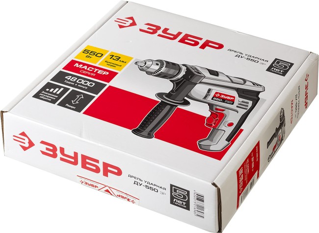 Ударная дрель ДУ-550 ЭР ЗУБР Ударная дрель ДУ-550 ЭР ЗУБР