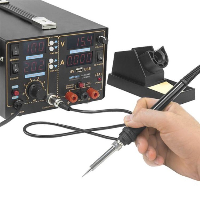 Многофункциональная паяльная станция 3 в 1 МЕГЕОН 00503