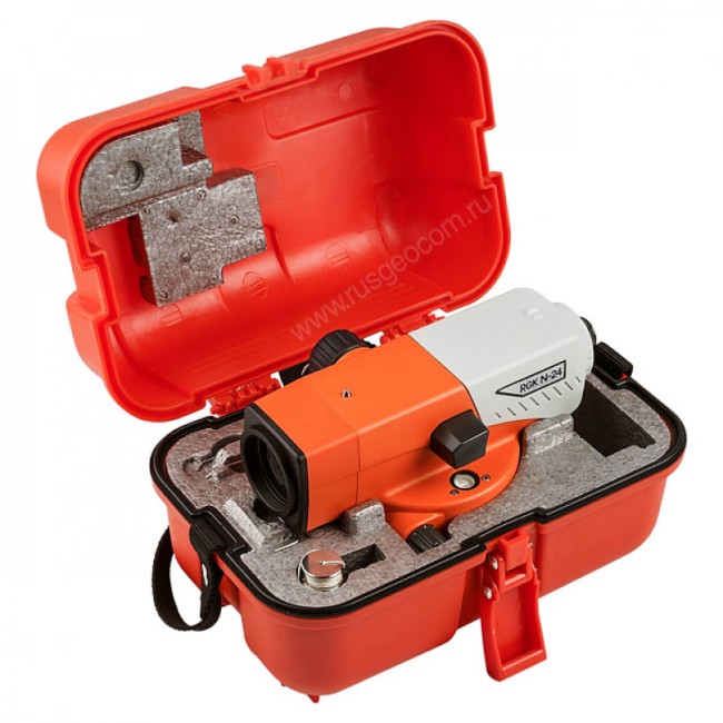 Комплект оптический нивелир RGK N-24 с поверкой + штатив S6-N + рейка RGK TS-7 Комплект оптический нивелир RGK N-24 с поверкой + штатив S6-N + рейка RGK TS-7