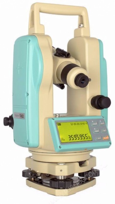 Комплект теодолит RGK T-02 (лазерный отвес) с поверкой штатив рейка - 3 в 1