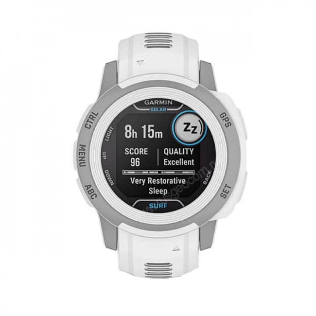 Часы Garmin Instinct 2s Solar Surf белый с серебристым безелем