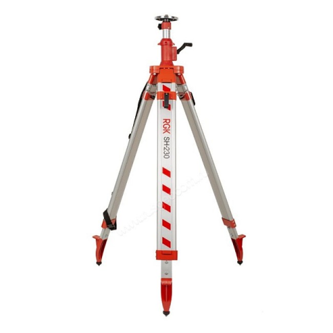 Комплект: ротационный нивелир AMO ROTOR 600G + штатив RGK SH-230, рейка