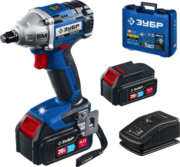 Гайковерт GB-250-42 ЗУБР 2 АКБ