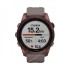 Часы Garmin Fenix 7S Sapphire Solar титановый темно-бронзовый с сланцево-серым силиконовым ремешком