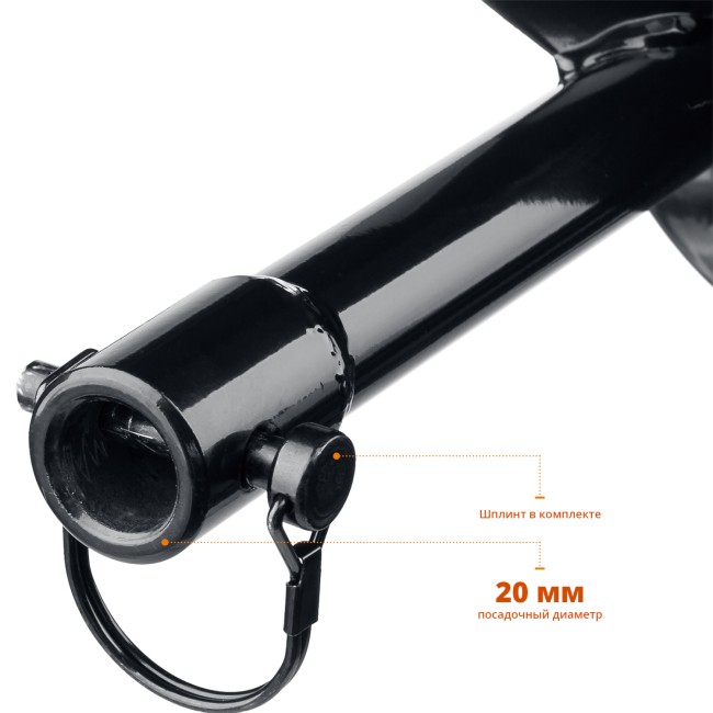 Шнек для мотобуров ЗУБР d 60 мм, грунт