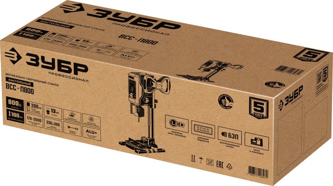 Сверлильный станок ВСС-П800 ЗУБР 800 Вт, 13 мм БЗП