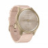 Часы Garmin Vivomove Style светло-золотистый с розовым плетеным нейлоновым ремешком