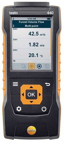 Комплект Testo 440 с Bluetooth-крыльчаткой 100 мм и кейсом