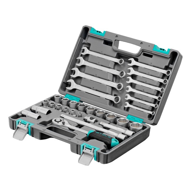 Набор инструментов, 1/2", CrV 31 предмет Stels