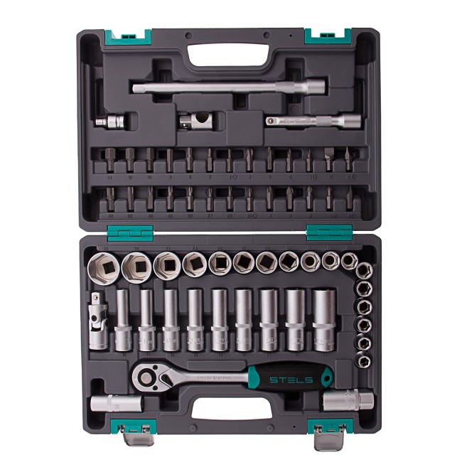 Набор инструментов, 1/2", CrV 60 предметов Stels