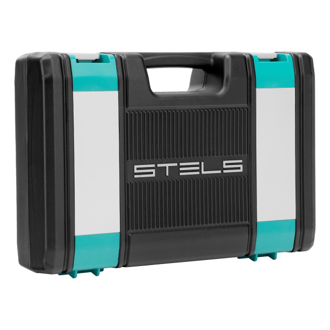 Набор инструментов 1/2", 1/4", CrV 88 предметов Stels Набор инструментов 1/2", 1/4", CrV 88 предметов Stels