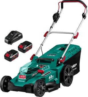 Газонокосилка бесщеточная ГКЛ-4336-42 ЗУБР 2 АКБ
