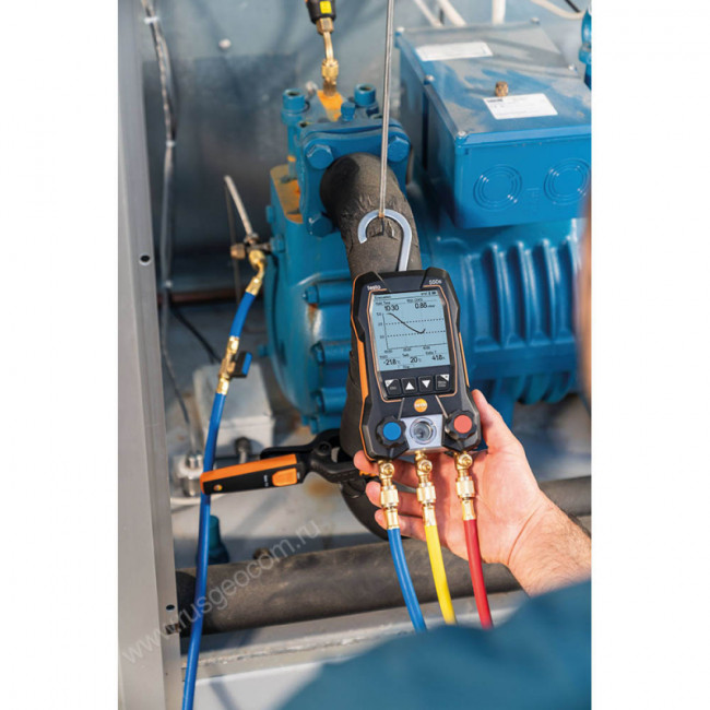 Цифровой манометрический коллектор Testo 550s комплект 2 в кейсе Цифровой манометрический коллектор Testo 550s комплект 2 в кейсе