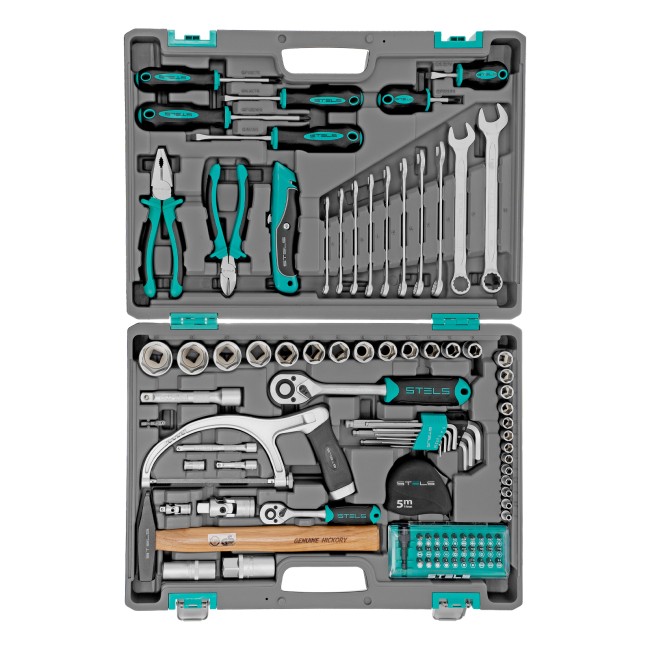 Набор инструментов 1/2", 1/4", CrV 98 предметов Stels